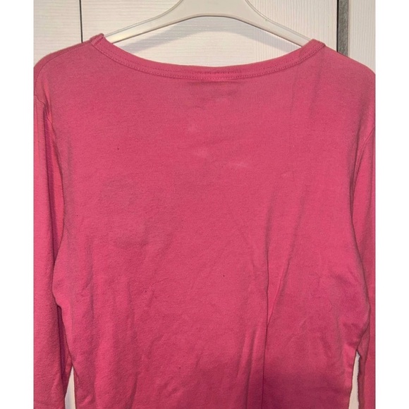 Betty Boop Pink Long Sleeve Pajama Top Y2K Cozy Loungewear Cotton Tee - Picture 6 of 7